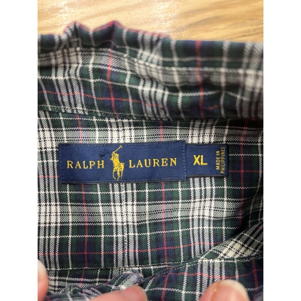 Ralph Lauren Plaid Multicolor Button Down Long Sleeve Shirt Mens XL - Picture 2 of 10